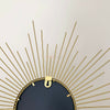 Gold Sunburst Wall Mirror 60cm Metal Frame Home Decorative Round Glass Bathroom