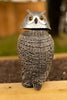 Garden Pest Control Deterrent Swivel Head Owl Decoy Wind Action Repeller Scarer