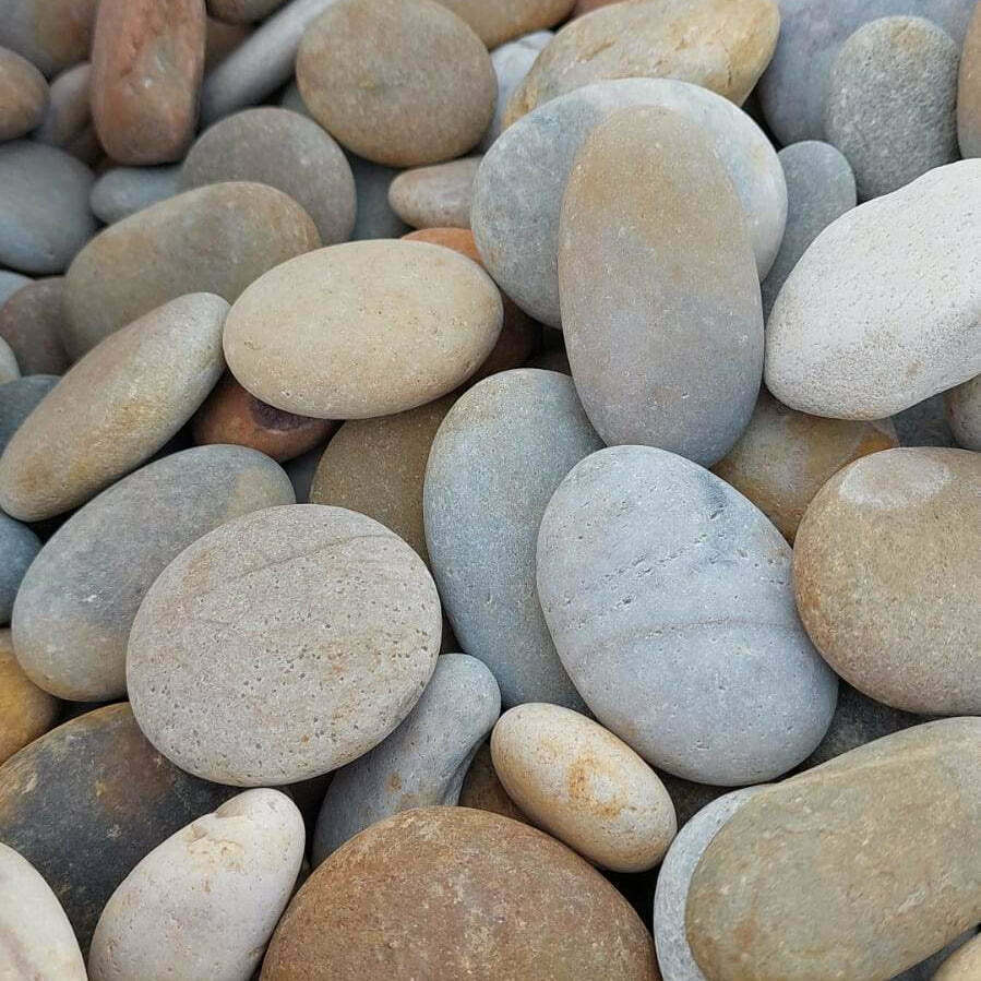 Japanese Multicoloured Pebbles - Garden Pebbles - Decorative Aggregates - Stones
