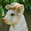 New Resin Outdoor Garden Standing Pig With Spade Lawn Sculpture Statue Ornament