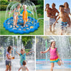 Splash Pad, Sprinkler & Splash Play Mat for Toddlers, Inflatable Outdoor Party Sprinkler Pad Wading Pool with 5 Patches for Kids