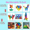 Magnetic Building Blocks 34PCS Magnetic Tiles for Kids Magnets Toys STEM Creative Construction Magnetic Toys for 3 4 5 6 Years Old Boys Girls Toddlers Kids Christmas Birthday Gifts for 3+ Boys Girls