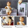 Resin Baby Jesus Figurine Jesus Baby Statue Ornament Religious Baby Resin Figurine Adornment Collectible Statue