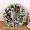 Red Christmas Berry Wreath For Front Door Window Wall Garland Christmas Decor