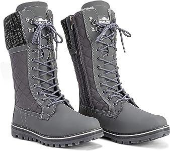 Polar Womens Snow Durable Outdoor Thermal Winter Warm Waterproof Mid Calf Boot