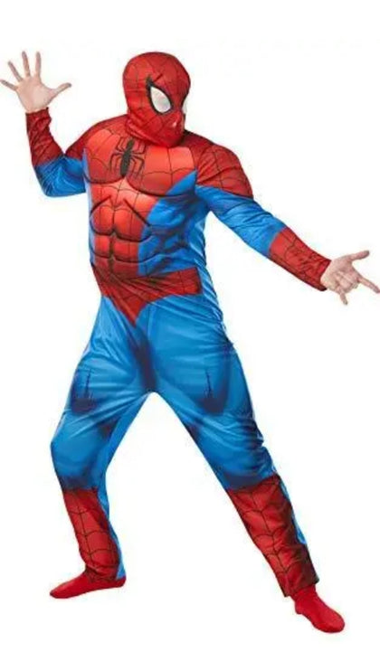 Official Disney Marvel Spider-Man, SuperHero Deluxe Costume, Adult Size