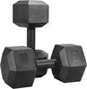Dumbbells Set Arm Hand Weight Dumbbell Hexagon Dumbbell for Strength Training Home Workout Aerobic Pair (10kg each)