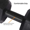 Dumbbells Set Arm Hand Weight Dumbbell Hexagon Dumbbell for Strength Training Home Workout Aerobic Pair (10kg each)