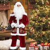 9 Pieces Mens Christmas Santa Claus Costume Outfits Suit Adults Cosplay Xmas Party Novelty Tops Pants Fancy Clothes Set