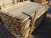 10 Pack Fencing Posts 2.4m Rounded Fence Stakes 8ft Treated Poles 50mm Dia Timber Tree Stake