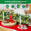 2.7M/9Ft Christmas Garland with Lights, Pre-Lit Decorations 50 with LED Lights,Christmas Red Ball for Fireplace Stairs Wall Door Xmas Tree party Decor