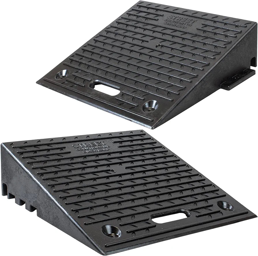 Driveway Kerb Ramp, Heavy Duty Rubber Ramps Perfect for Pavements, Low Cars, Kerb Ramps for Motorhome, Truck, Shed Ramps, Pets & Wheelchair Threshold Ramp