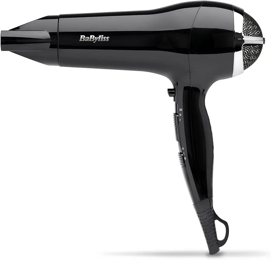 Power Smooth 2400W Hair Dryer Black Fast lightweight ionic dryer Gearcourt