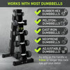 Dumbbell Rack Heavy Duty Steel 350kg/400kg Load Bearing, 5-Tier/6-Tier Weights Storage Dumbbell Stand, Dumbbell Tree Stand Weights Holder for Home Gym 2023 New Version