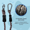 Pack of 2 Conversion/Extension Rope, Fully Adjustable Ideal for Hanging a Swing from a Tree Branch