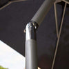 Large Garden Parasol Outdoor Umbrella 2M Black Sun Shade Tilt Mechanism Canopy