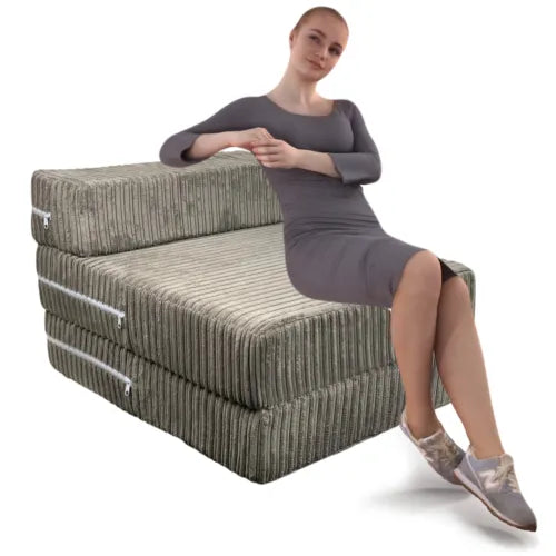 Jumbo Cord Single Chair Sofa Z Bed
