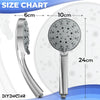 Shower Head High Pressure Water Saving Chrome Large Bath 5 Modes Bathroom New UK