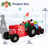 Premium 9FT Long Christmas Inflatable Santa Claus on Truck with Gift Boxes w/ LED Lights