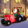 Premium 9FT Long Christmas Inflatable Santa Claus on Truck with Gift Boxes w/ LED Lights