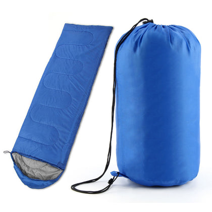 SINGLE SLEEPING BAGS CAMPING RECTANGULAR ENVELOPE ZIP UP KIDS ADULT