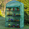 Woodside 4 Tier Garden Greenhouse Outdoor Pot Plant Growhouse with PE Cover