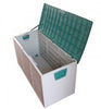 LARGE PLASTIC GARDEN STORAGE BOX OUTDOOR WATERPROOF DECK CONTAINER CHEST SHED