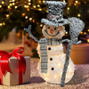 Outdoor Christmas Snowman LED Santa Decoration Snow Acrylic Garden lights 80cm