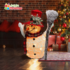 Christmas Snowman Decoration Led Light Up Large 70 CM Xmas Snow Glitter Effect