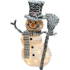 Outdoor Christmas Snowman LED Santa Decoration Snow Acrylic Garden lights 80cm