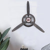 Antique Wall Decor Industrial Ornament Steampunk Aeroplane Propeller Wall Clock