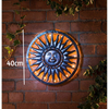 40cm Bronze Sun Metal Wall Art Bronze Finish Garden Outdoor Decoration