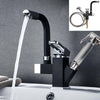 360°Swivel Spout Kitchen Sink Mixer Taps With Pull Out Bidet Spray Head 2 Hose