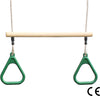 Kids Trapeze bar with Green Gym rings for Climbing Frame