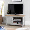 Living Room Furniture Grey Oak Wood Coffee Console TV Stand Solid Bookcase Unit