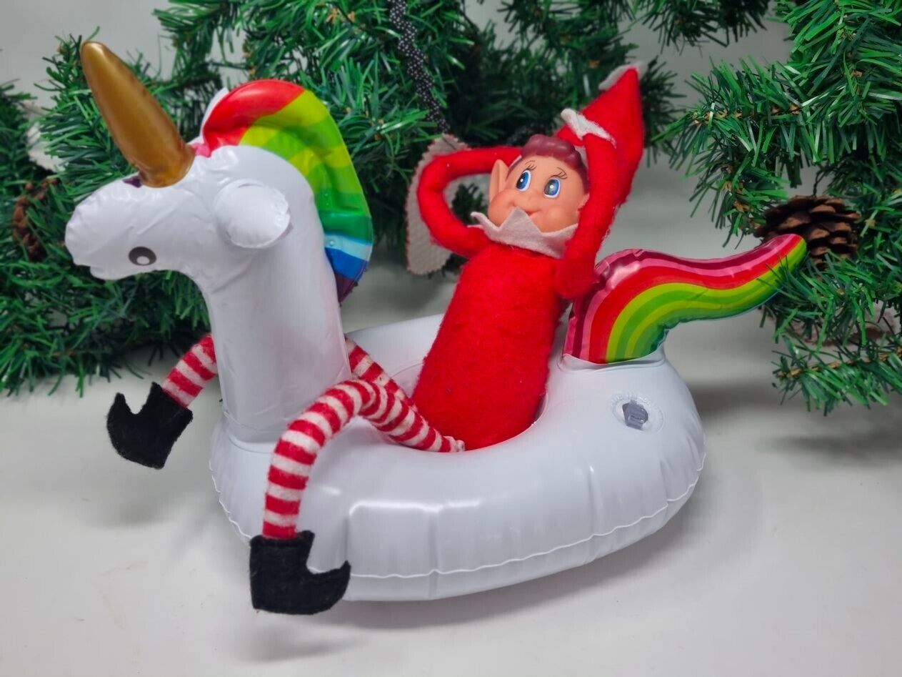 Elf Inflatable Unicorn Rubber Ring ACCESSORIES shelf Prop Idea Elves Believe Set