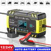 12V 24V Automatic Car Battery Charger Smart Jump Starter Pulse Repair AGM/GEL UK