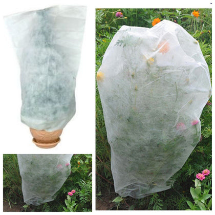 4 x Frost Plant Protection Bags Fleece Winter Cover Plants Garden Shrubs 49x73cm