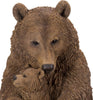 Mother & Baby Brown Bear | Highly Detailed Frost Resistant Resin Home or Garden Decoration