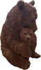 Mother & Baby Brown Bear | Highly Detailed Frost Resistant Resin Home or Garden Decoration