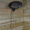 2,000w Wall Mounted Black Electric Outdoor Garden / Patio Heater with 3 Settings