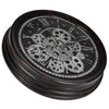 Industrial Style Moving Gear Cogs Steampunk Silent Wall Clock