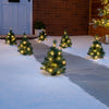 Christmas Tree Path Lights Outdoor Garden Decorations 90 Flashing LED Christow