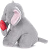 Plush Elephant Teddy 22cm Soft Elephant with Red Heart Stuffed Animal I Love You Elephant