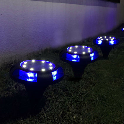 LED Solar Power Ground Lights Floor Decking Patio Outdoor Garden Lawn Path Lamps