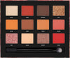 Vickaboo Eyeshadow Palette - 12 Colours: Pinks, Browns, Golds, Oranges - Mattes, Metallics, Glitters - Vegan, Cruelty Free Makeup