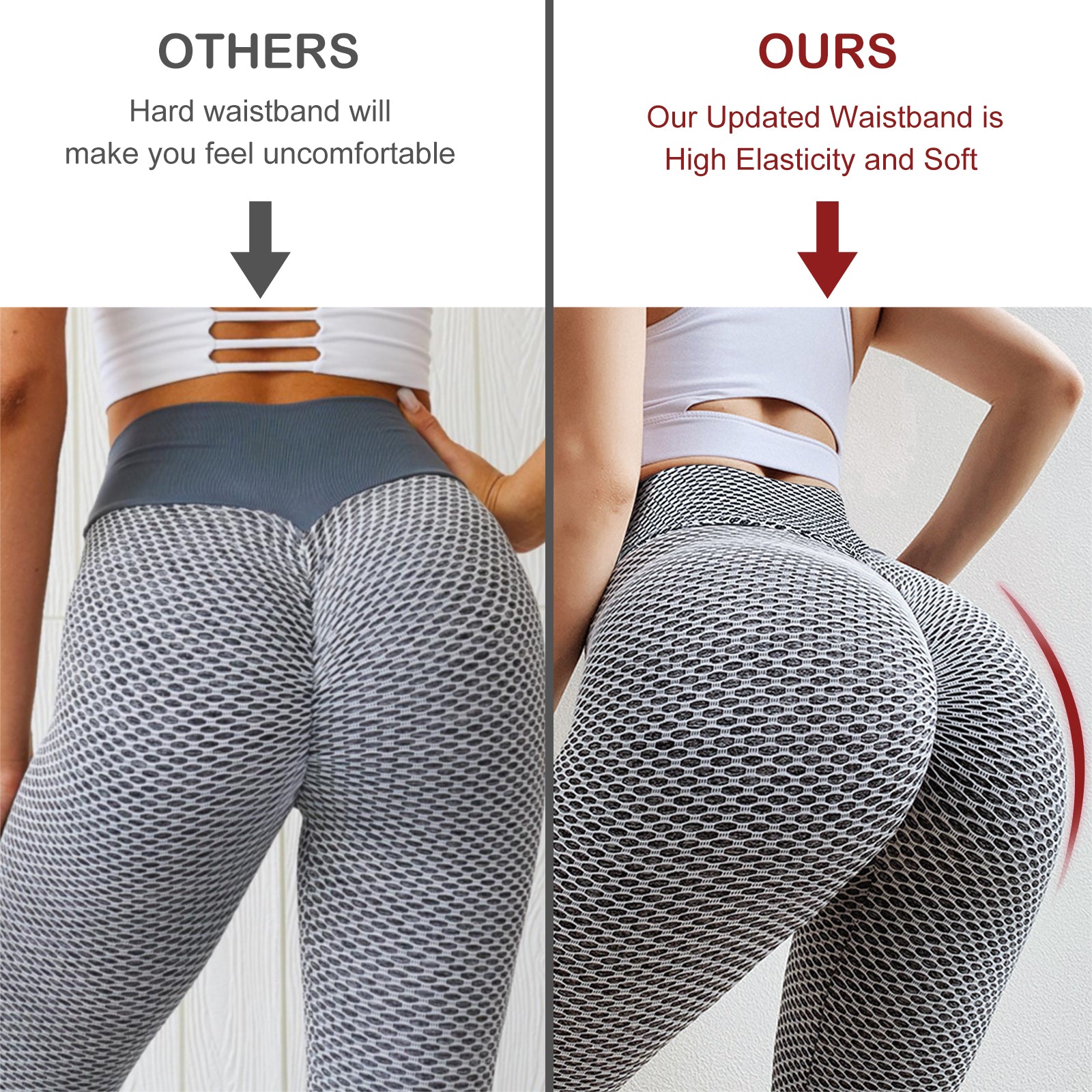 TIK Tok Leggings Women Butt Lifting Workout Tights Plus Size Sports Hi –  Gearcourt