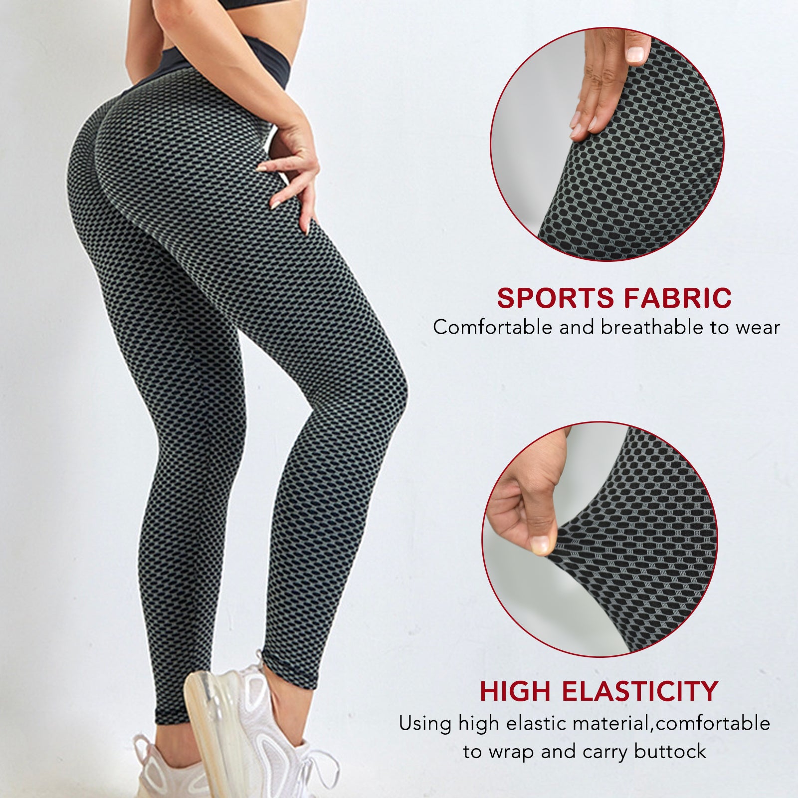 TIK Tok Leggings Women Butt Lifting Workout Tights Plus Sports Waist Yoga  Pants High Waisted Anti-cellulite -  UK