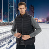 Ultralight Men Sleeveless Body Warmer Quilted Padded Winter Jacket Puffer Gilet Male - Black L