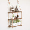 3 Tier Vintage Shabby Chic Shelving With Rope